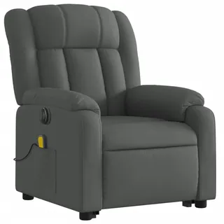 vidaXL Massagesessel Elektrisch 149 x 77 x 0 cm Dunkelgrau mit Aufstehhilfe