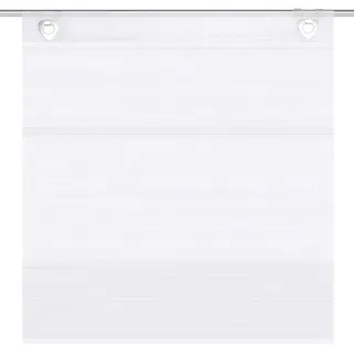 HOME WOHNIDEEN Magnetrollo Magnetrollo Bambus Optik uni weiß, mit Ösen weiß 80 cm x 210 cm
