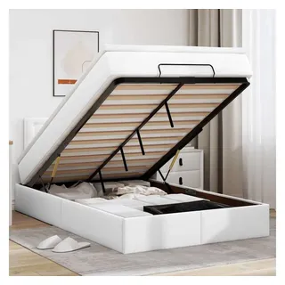 vidaXL Ottoman-Bett 120 x 200 cm Weiß