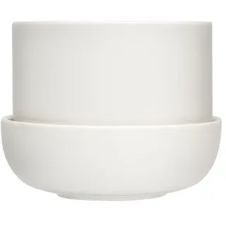 Iittala - Nappula Blumentopf mit Untersetzer, 170 x 130 mm, weiß