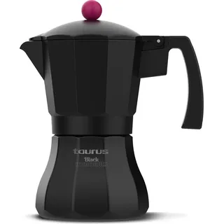 Taurus Black Moments 12-Tassen-Kaffeemaschine KCP90012I, Espressokanne, Schwarz