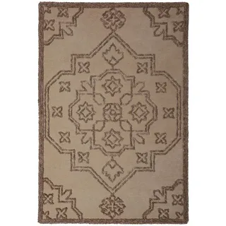 KADIMA DESIGN TINGIR Wollteppich 160 x 230 cm Beige