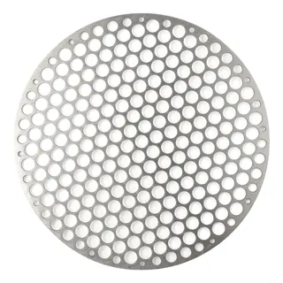FUBESK Runder Grillrost, 18 cm / 20 cm / 22 cm / 24 cm / 26 cm / 28 cm / 30 cm Grillrost, Edelstahl, rundes Grillnetz, Grillmatte aus Karbonofen, Dampfnetz, Grillrost für Picknick im Freien (20 cm)
