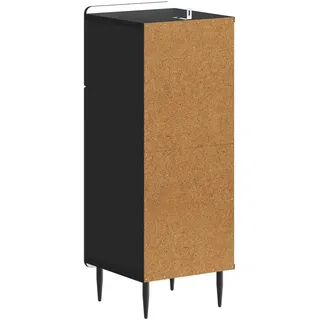 vidaXL Haarlem Badezimmer Aufbewahrungsschrank 30 x 80 x 31 cm Schwarz