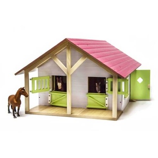 Kids Globe Bauernhof Pferdestall mit 2 Boxen und 1 Werkstatt 1:24 610168