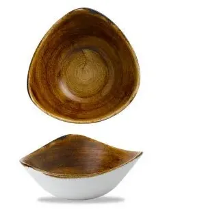 Churchill Stonecast -Triangle Bowl Schüssel- 37cl, Farbe wählbar (Vintage Copper)