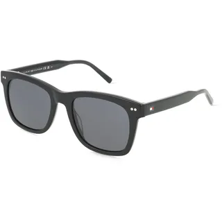 Tommy Hilfiger TH 2184/S Herren-Sonnenbrille Vollrand Eckig Acetat-Gestell, schwarz