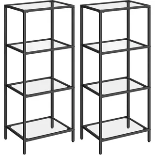 VASAGLE Bücherregal 40 x 95 x 30 cm Schwarz