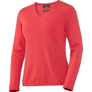 Emilia Parker V-Ausschnitt-Pullover anschmiegsam weich und leicht dank hochwertigen Materialien rot 48