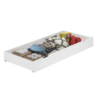 Erst-Holz Bettschubkasten 90,10-S4W 90 x 10 x 40 cm Weiß