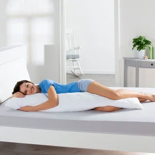 BestLivings Seitenschläferkissen 40 x 145 cm Weiß
