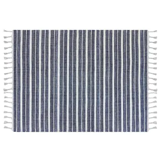 Beliani Teppich dunkelblau 140 x 200 cm