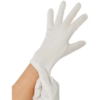VEPATIM 12x Baumwollhandschuhe weiss Größe L 12 Paar