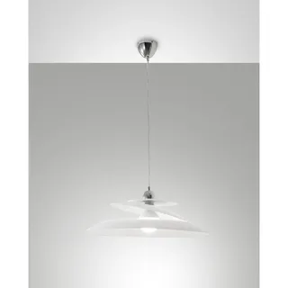 Fabas Luce Aragon 1-flg. Ø 53 cm rund weiß