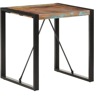 vidaXL Esstisch Industriestil Vintage-Charme Küchentisch Bistrotisch Esszimmertisch Speisetisch Tisch 70x70x75cm Recyceltes Massivholz