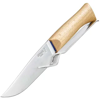 OPINEL Käse Messer Set No 10 +Gabel Outdoor Besteck Camping Küche Edelstahl Holz