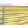 500 x 90 cm gelb/weiß