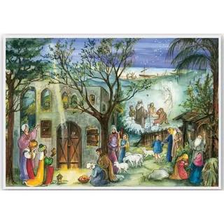 Nostalgischer Schoko-Adventskalender - Die Weihnachtsgeschichte in Bethlehem