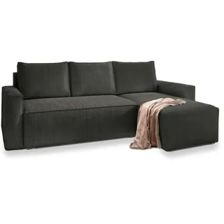 masseno Ecksofa mit Schlaffunktion Potaro ¦ grau ¦ Maße (cm): B: 230 H: 85