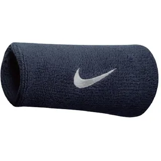 Nike Swoosh Doublewide Schweißbänder obsidian/white