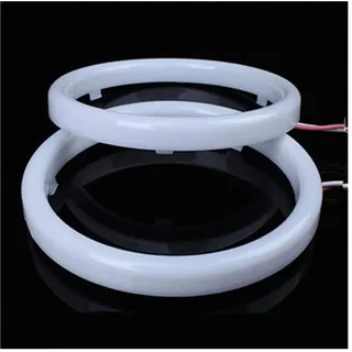 Angel Eyes,Angel Eye Halo 1 Paar Auto Engel Eyes LED HALO RING Scheinwerfer DRL Universal for Auto Auto Moto Motorrad Zubehör DC LED 12V(95MM)