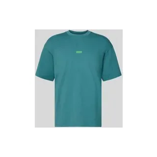 Oversized T-Shirt aus reiner Baumwolle Modell 'NALONO', Petrol, XL