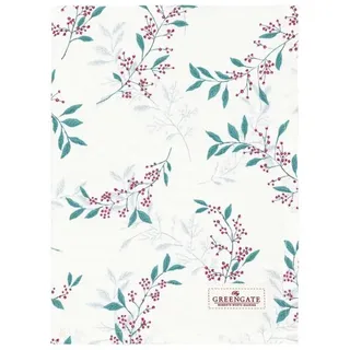 Greengate Geschirrtuch JULANI Weiß mit Zweigen und Beeren | Gr.: onesize