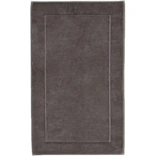 Aquanova Badematte London, Dunkelgrau, Textil, Uni, rechteckig, 70x120 cm, für Fußbodenheizung geeignet, rutschfest, Badtextilien, Badematten