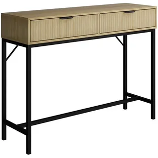 Vicco Schminktisch, Lennox, mit 2 Schubladen Rechteckig, 100x75x30 cm Wohnzimmer, Wohnzimmertische, Konsolentische