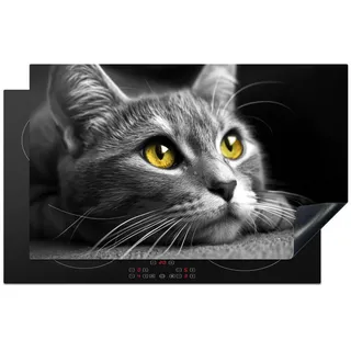 onlywow Herdabdeckplatte 85 x 52 cm Grau