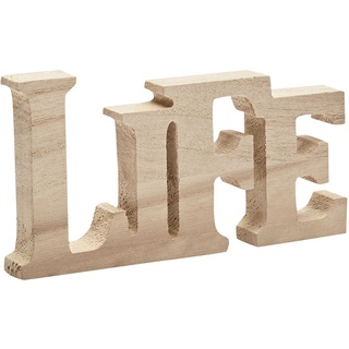 Schriftzug - Holz - Life