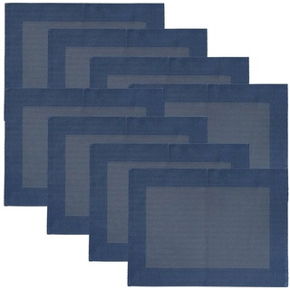 Platzset, »Tischset 8er-Pack«, Erwin Müller, (8-St), Uni blau