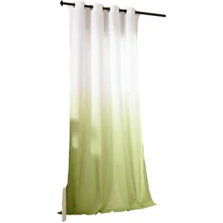 Gardinenbox Vorhang Farbverlauf Ösen 245 x 140 cm Beige 1 St
