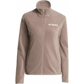 adidas Multi Essentials Fleece Mit Durchgehendem Reißverschluss - Trace Brown - XS