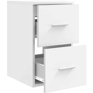 vidaXL Badezimmerschrank Inzwischen 30 x 44,5 x 50 cm Weiß
