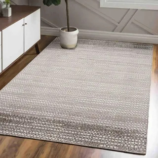 Mazovia Teppich Modern Weich Minimalist - Stilvoll Teppich für Wohnzimmer, Schlafzimmer - Bouclé Teppiche - ÖKO-TEX Wohnzimmerteppich - Beige - 160 x 230 cm