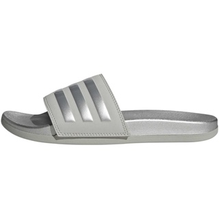 adidas Damen Adilette Comfort Slippers, Grey Two/Silver met./Grey Two, 39 EU