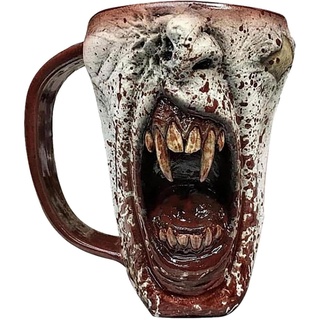 Vampirgesicht Kaffeetasse | Halloween-Wasserbecher, Kaffeebecher mit 3D-Halbgesicht, lustige Tassen für Halloween-Partyzubehör, Tischdekorationen, einzigartige Geschenke