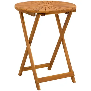 vidaXL Gartentisch Ø 60 x 75 cm Braun