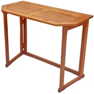deluke ORLAND Gartentisch 100 x 50 x 75 cm Braun