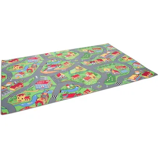 Snapstyle Kinder Spiel Teppich Little Village Bunt 140x200cm