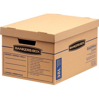 Fellowes SmoothMoveTM Umzugsbox 26x32x44 cm (38L) - Aufbewahrungsbox - Natürlich - Rechteckig - Karton - Muster - 38 l (6203801)