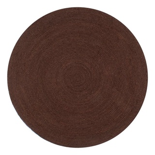 Teppich Handgefertigt Jute Rund 90 cm Braun, furnicato, Runde braun