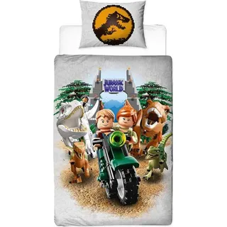 Lego Jurassic World - Bettwäsche, wendbar TC781 (Einzelbett) (Bunt) - Bunt