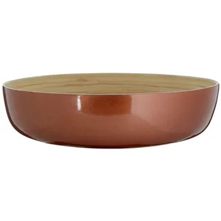 Premier Housewares Kyoto Rose Gold SalatSchüssel mit hochgezogenen Kanten, Bambus, 30x30x8