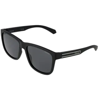 Polaroid PLD 2155/S Herren-Sonnenbrille Vollrand Quadratisch Kunststoff-Gestell, Schwarz