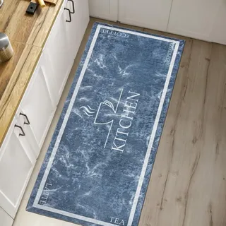 Mazovia Teppich Küche 80x200cm Anthrazit Grau Kaffee Stilvoll rutschfest