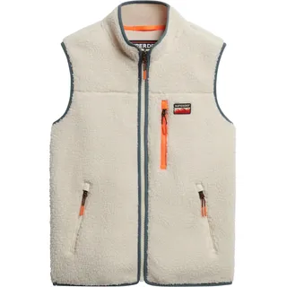 Superdry Outdoor Fleece Gilet Herren Weiß 36