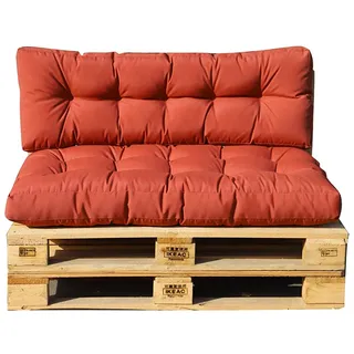RED DECO Set 2 Kissen RIOU Terrakotta Palette, 120 x 80 cm