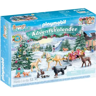 Playmobil Horses of Waterfall - Adventskalender Pferde: Weihnachtliche Schlittenfahrt